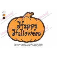 Halloween Pumpkin Embroidery Design 40
